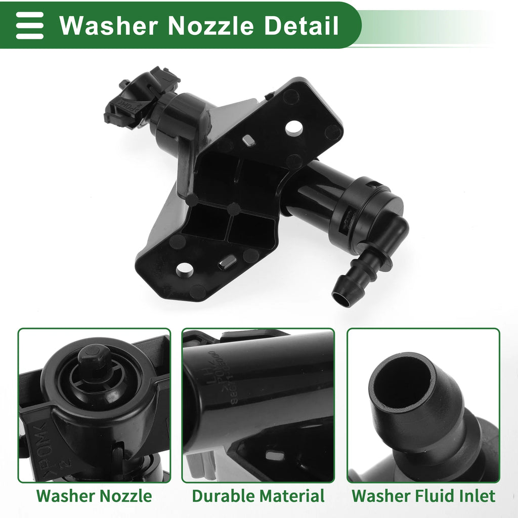 Front Driver Side Headlight Washer Nozzle for Kia Sportage (1994–2004) No. 98671C5000