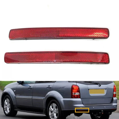 2Pcs Rear Bumper Reflector for Ssangyong Rexton (2006–2017) / Kyron (2007–2011)