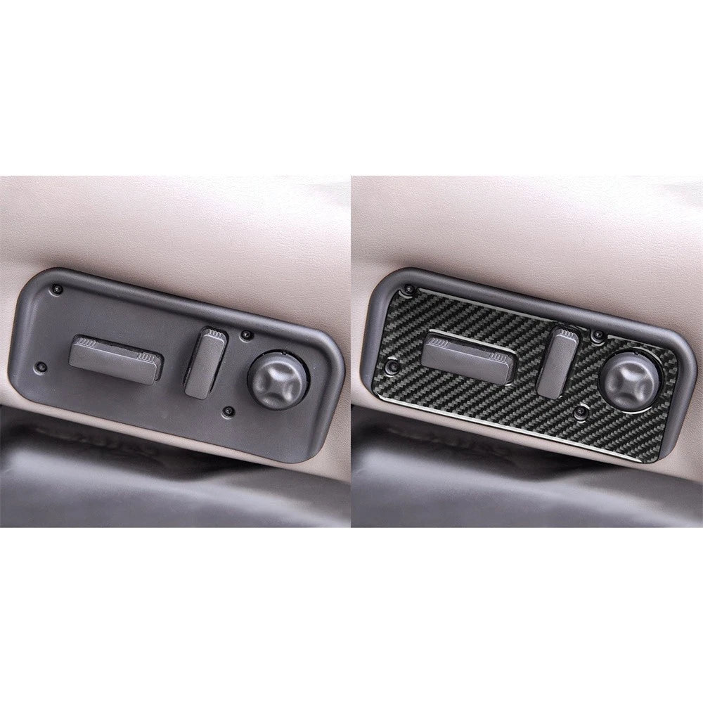 Carbon Fiber Seat Control Button Cover for Hummer H2 (2003–2007)
