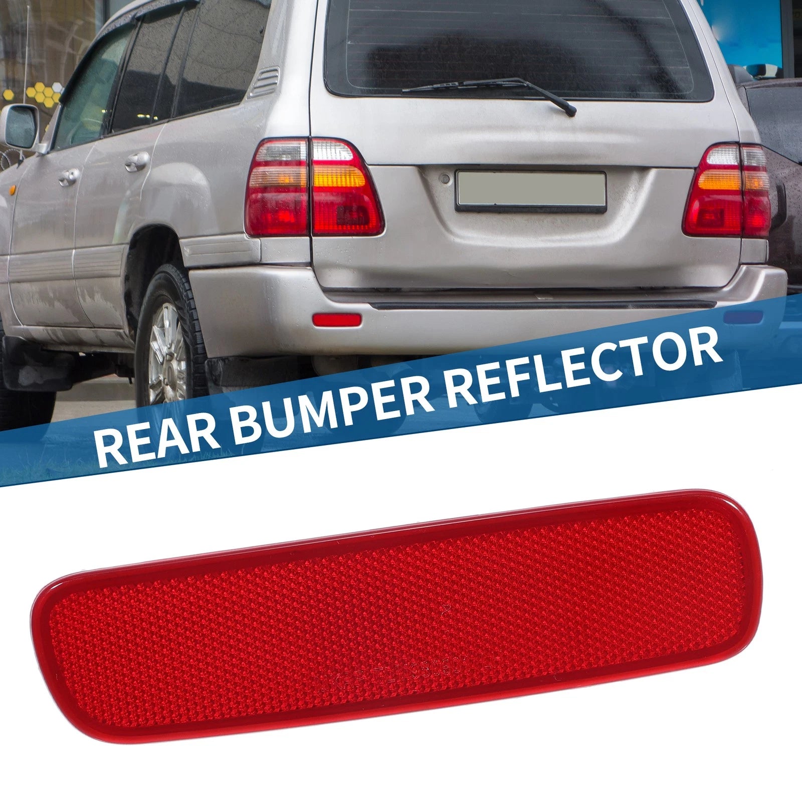 Rear Left Side Bumper Reflector Replacement for Toyota Land Cruiser (1998–2007)