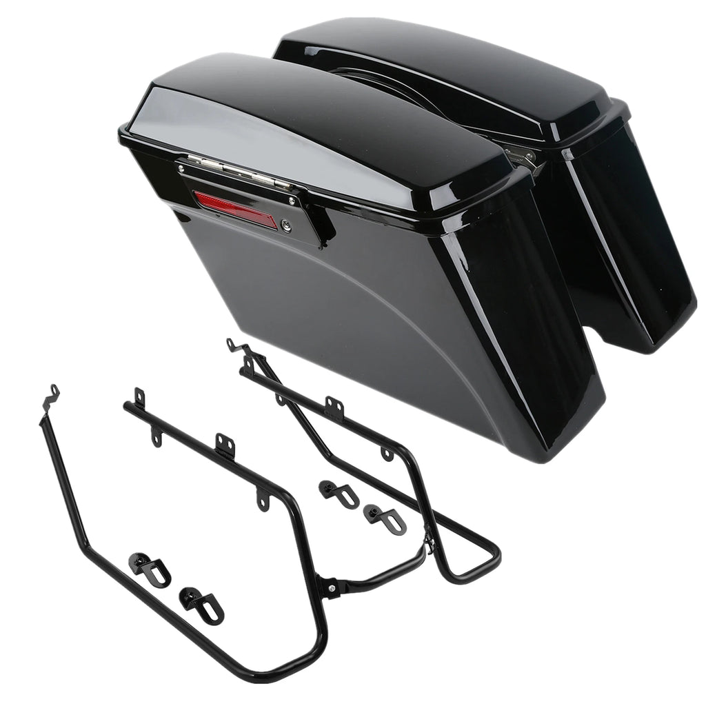 Hard Saddlebags & Conversion Brackets for Harley Dyna Fat Bob Super Glide (2008–2017)
