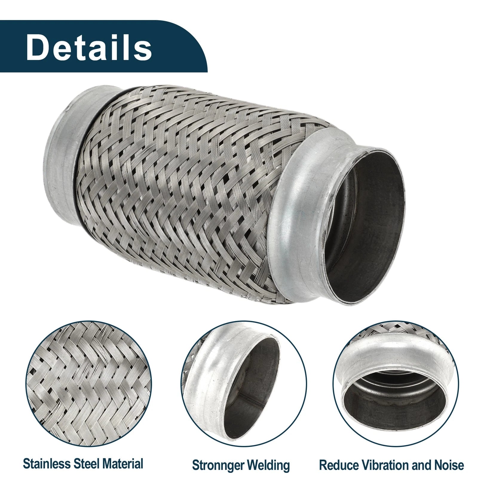 Exhaust Flex Pipe 2.71 Inch OD for