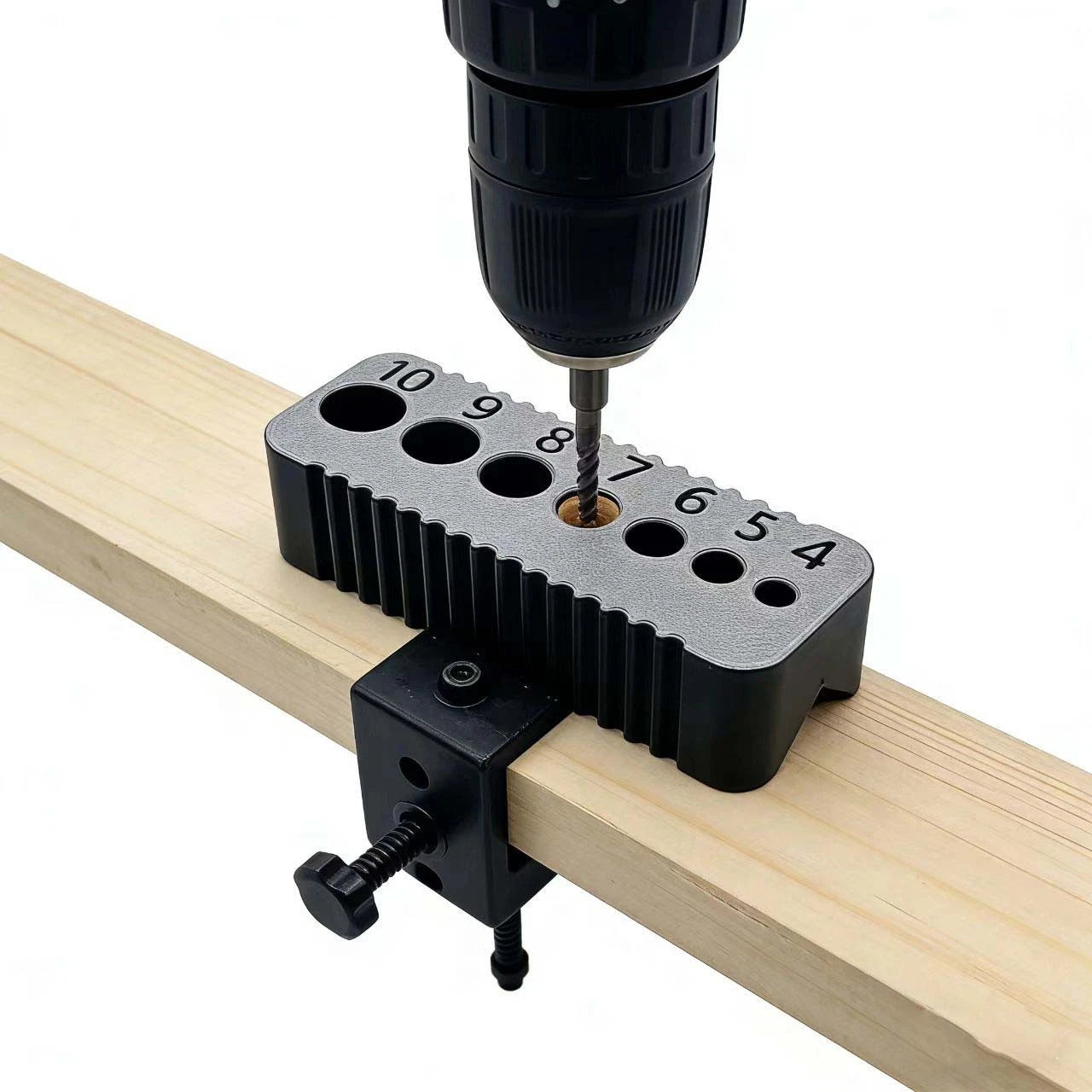 Drill Guide Block for Clean Boreholes (7 Holes)