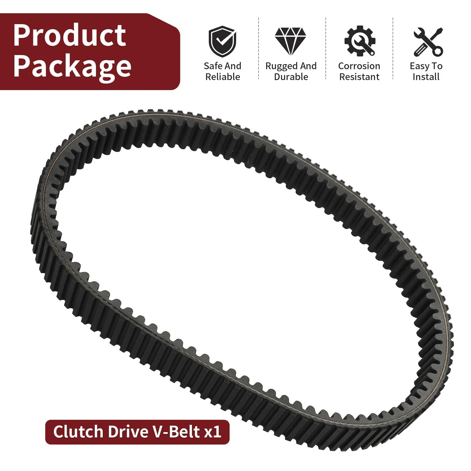 Clutch Drive V-Belt B4J-17641-00-00 for Yamaha Wolverine X2 1000 (2024)