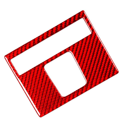 Rear Control Panel Molding Trim Carbon Fiber Red for Dodge Ram 1500 2500 3500 (2019–2023)