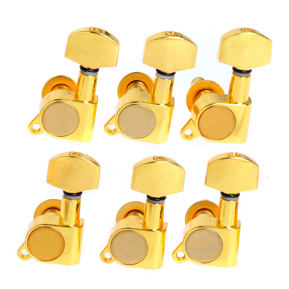 Inline Tuning Pegs for Squier Guitar (Left-Handed, Gold)