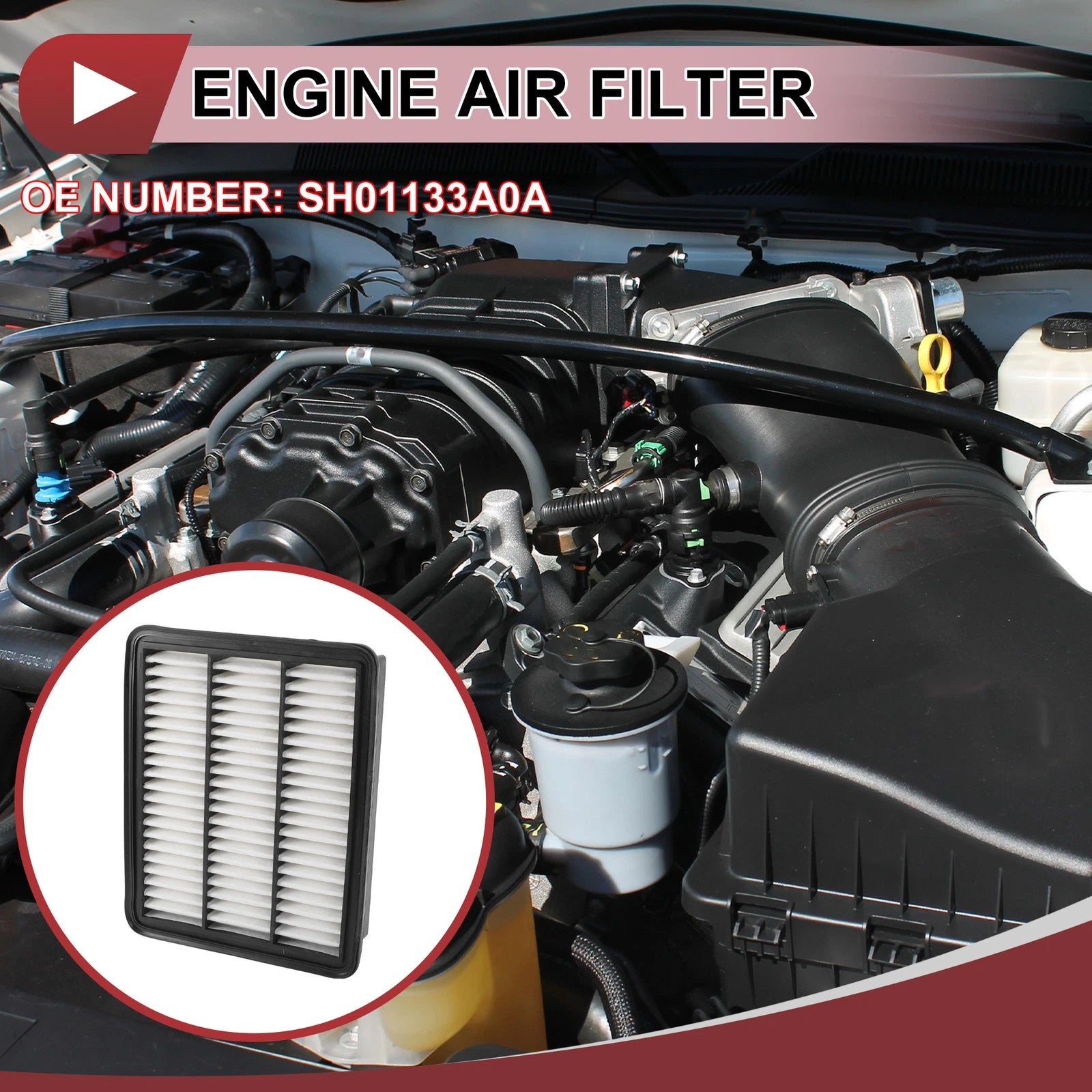 Engine Air Filter Replacement for Mazda 3 (2013–2013) Long Life