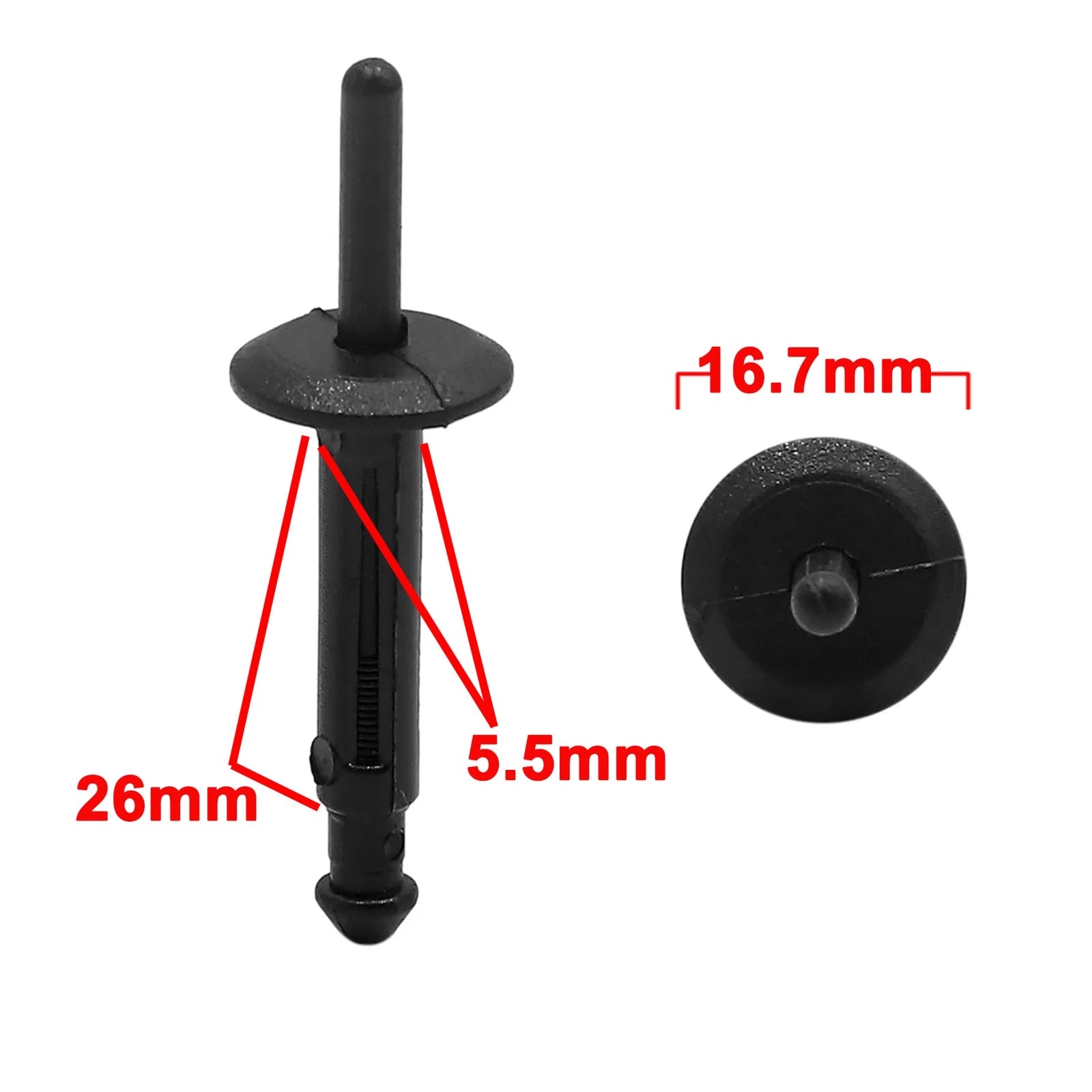 20pcs Car Panel Rivet Fasteners 5.5mm Bumper Clips for BMW (1990–2025)