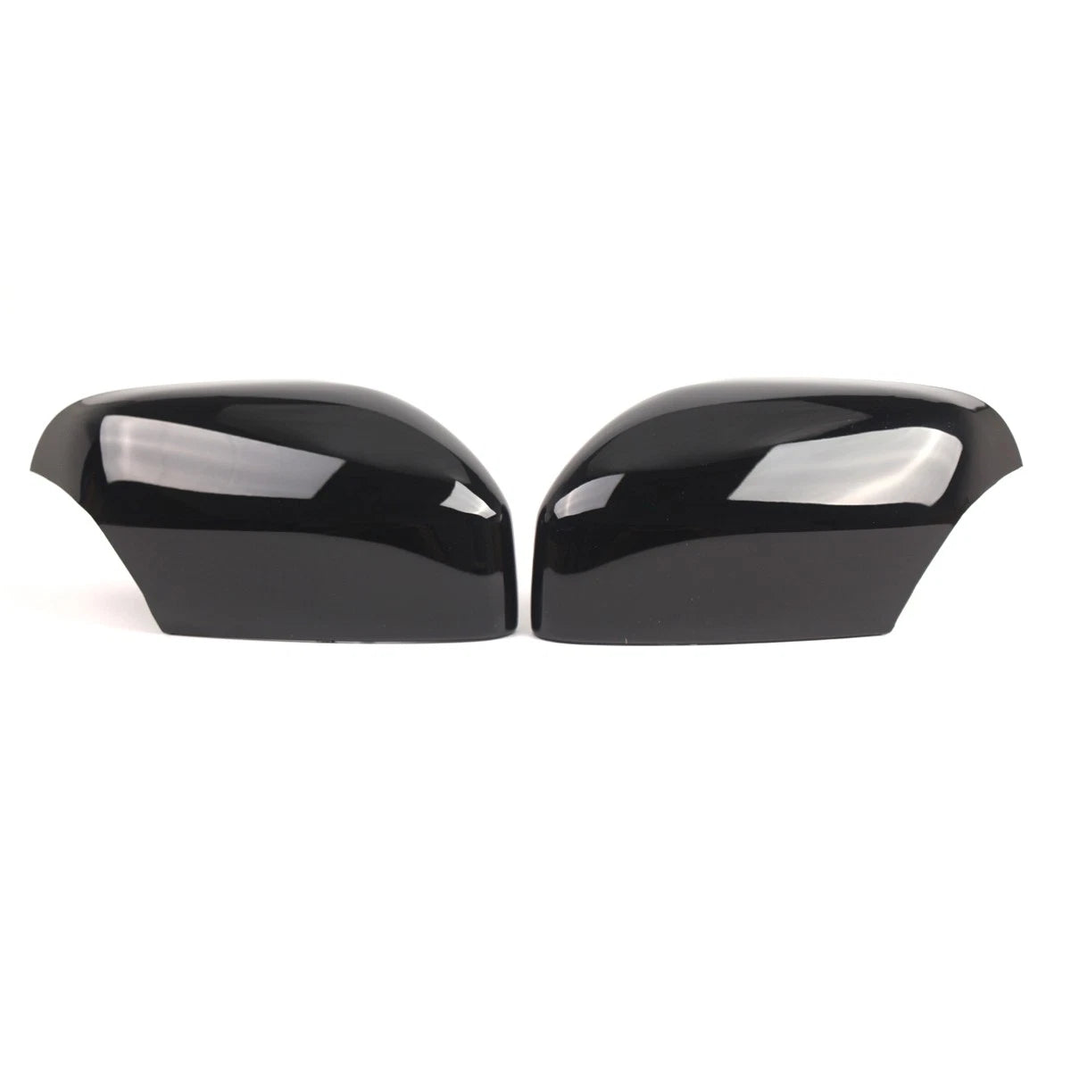 Pair Rear Mirror Cover Caps for Volvo XC70 XC90 (2007–2014) Gloss Black