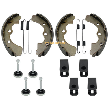 Front Brake Shoes with Springs & Pins Kit for Kawasaki Mule 3000-4010