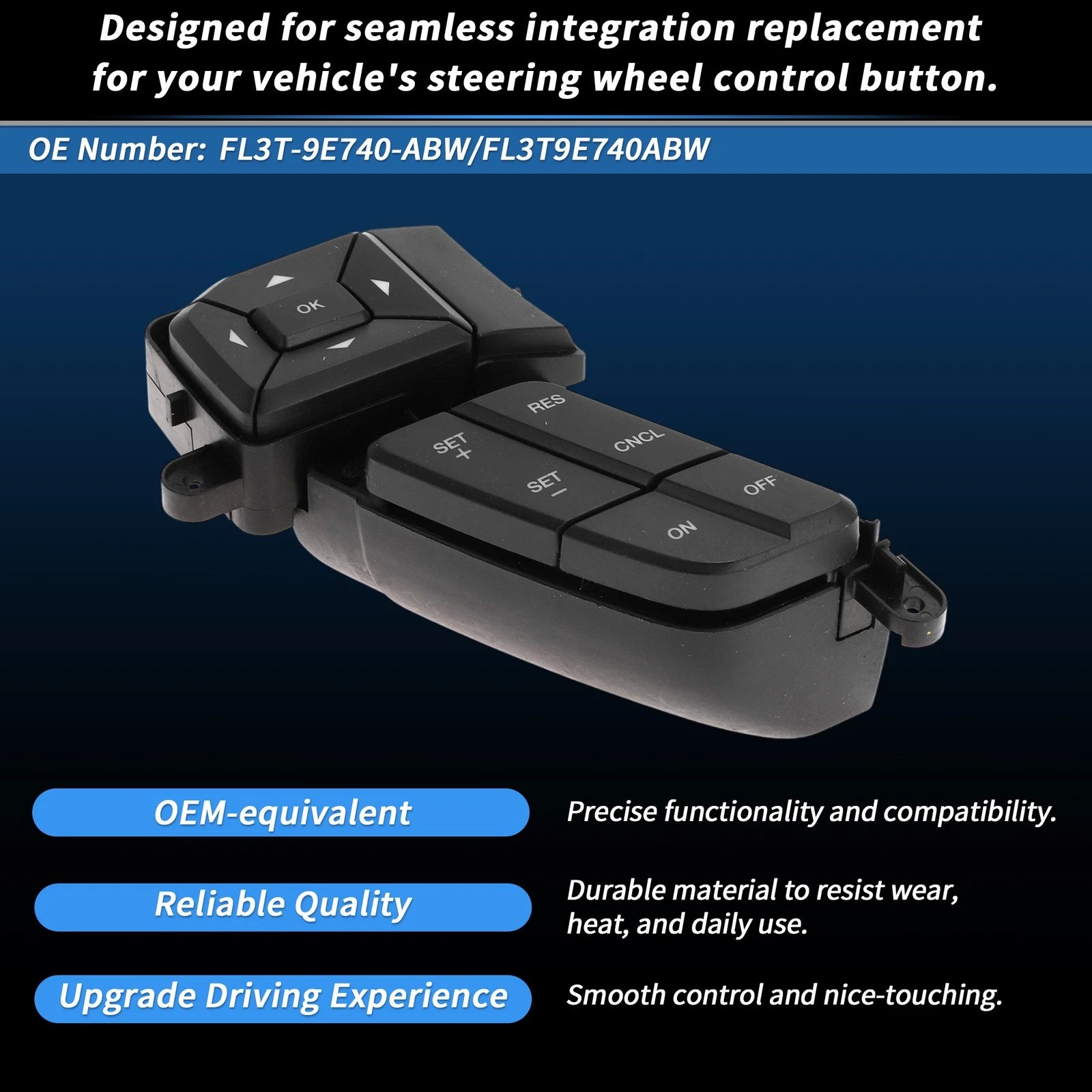 Cruise Control Rocker Switch Button for Ford F-150 (2015–2020)