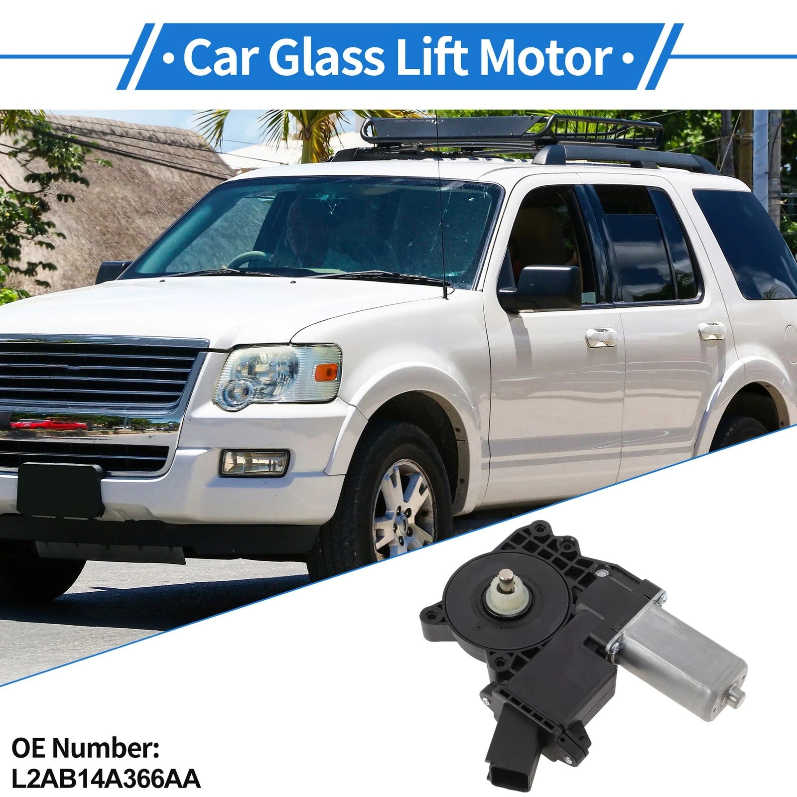 Left Front Power Window Regulator Lift Motor for Ford Explorer (2018)