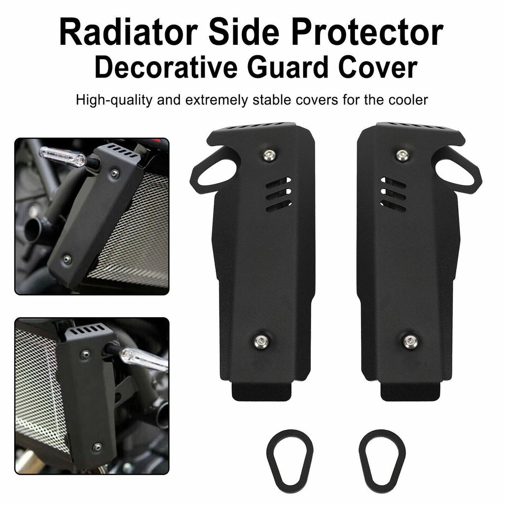 Radiator Side Protector Guard Cover for Yamaha MT-07 FZ-07 (2021–2022) Black T9