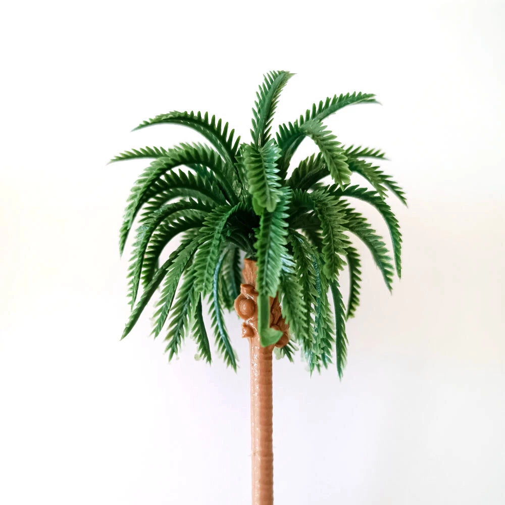 10pc Coconut Palm Tree Models for Landscape Garden Scenery