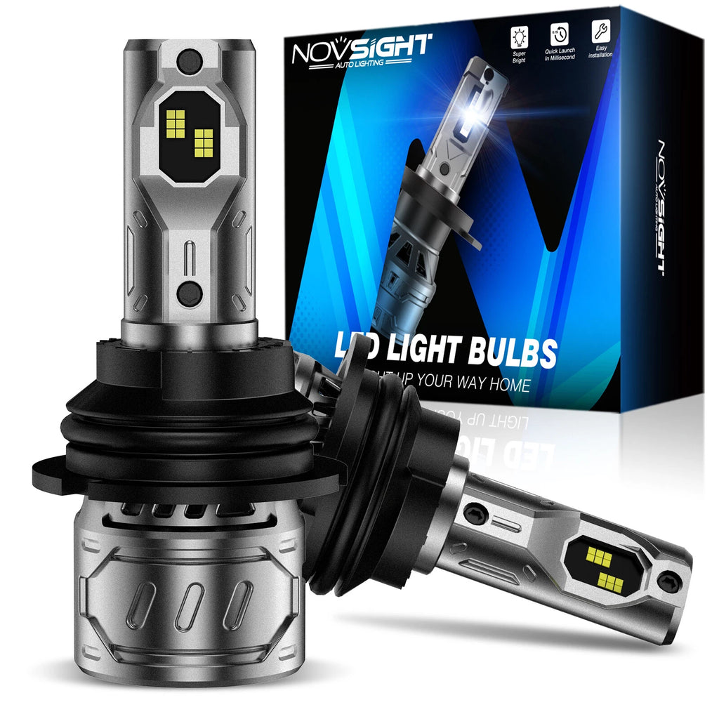 2X 9007 LED Headlight Bulbs for Novsight (6000K)