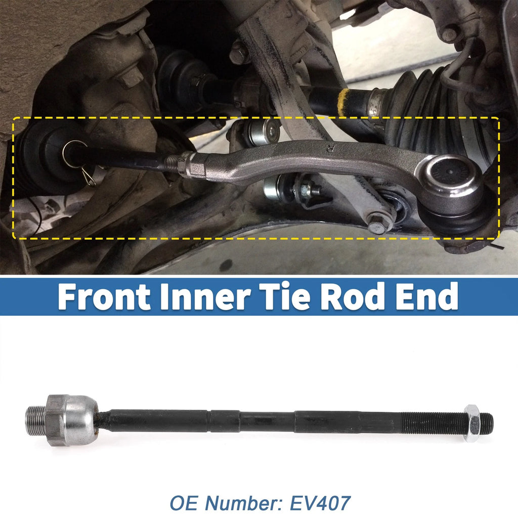 2pcs Front Inner Tie Rod Ends Left Right for Dodge Ram 1500 (2002–2005)