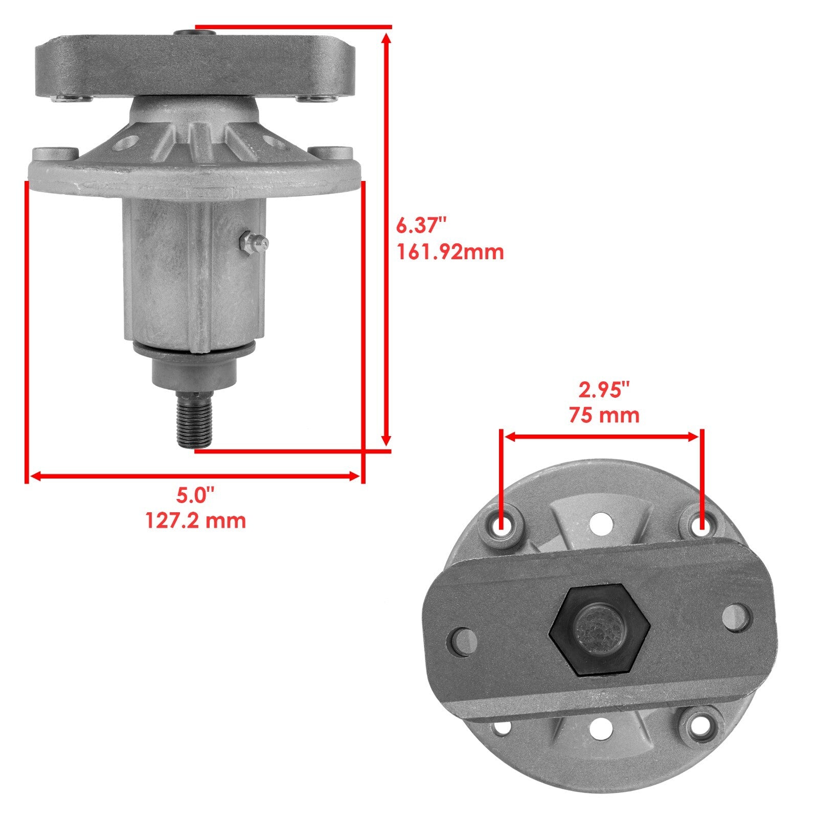Deck Spindle Belt Replacement for John Deere Spindle (GX20050–GX21833)