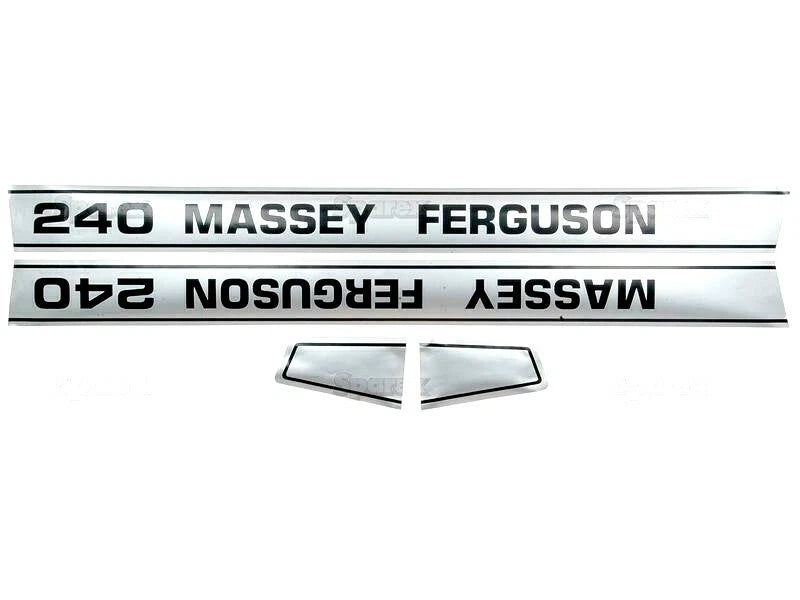 Bonnet Decal Set for Massey Ferguson 240 Tractors