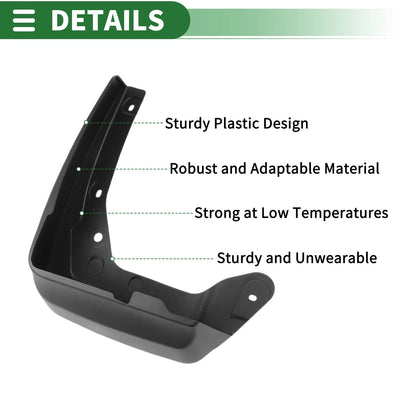 Mud Flaps Splash Guards for Honda Odyssey (2014–2017)