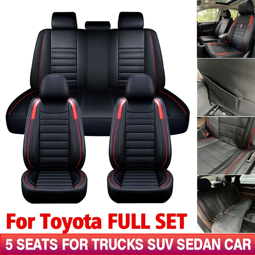 Full Set Leather Car Seat Covers for Toyota Tacoma (2016–2023)