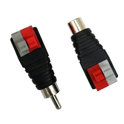 AV Cable to Connector Adapter for Speaker Wire Male Female Conversion