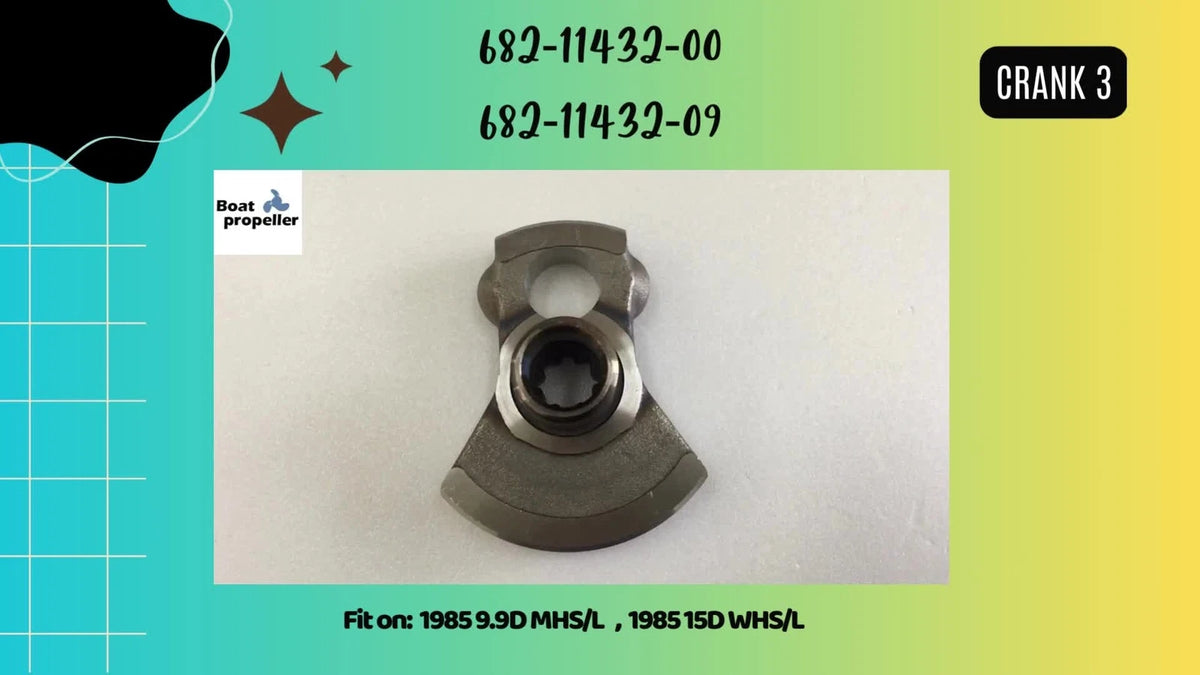 Crank for Yamaha Outboard 9.9/15 HP (682-11432-00, 682-11432-09)