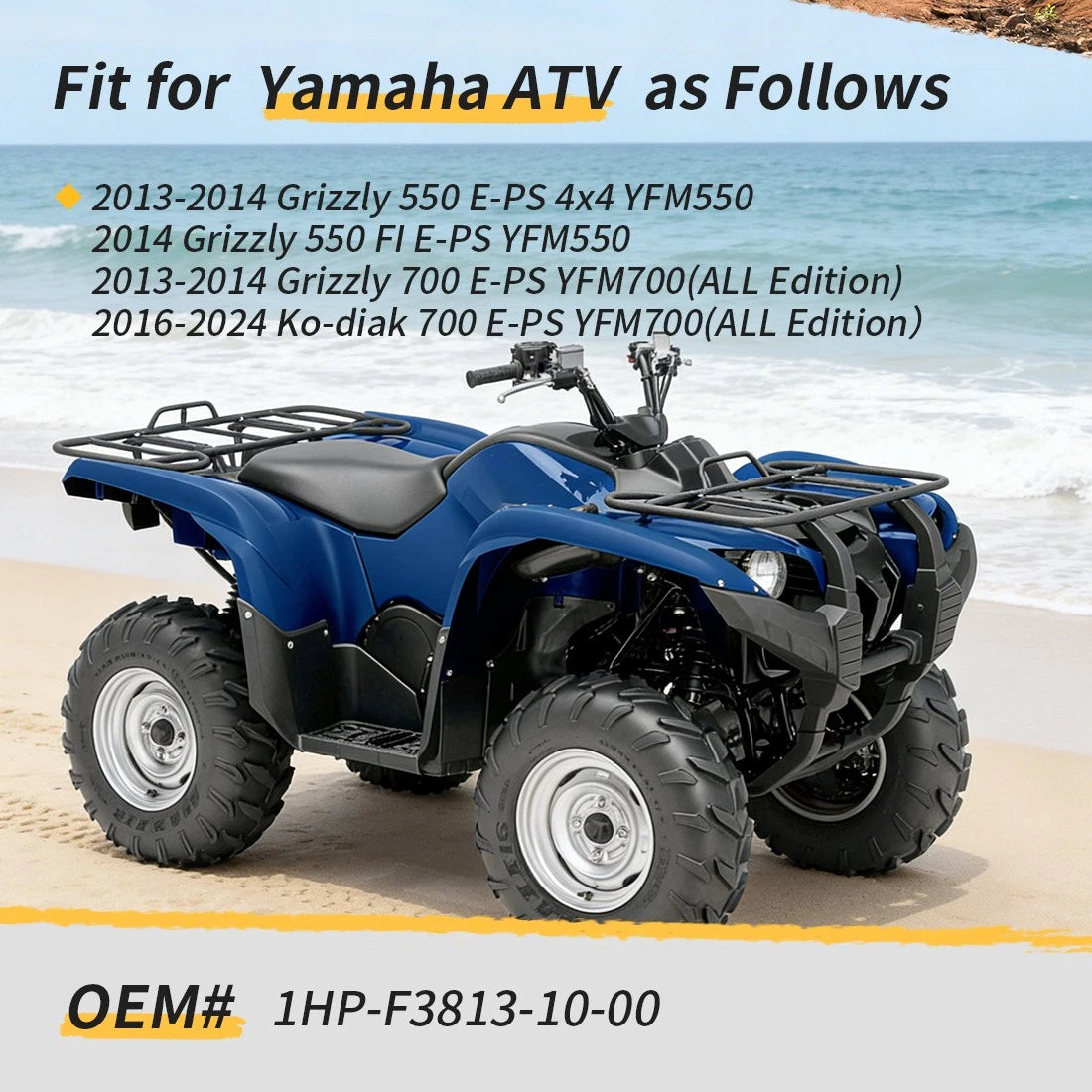 Steering Stem for Yamaha Kodiak 700 EPS YFM700 (2016–2024) 1HP-F3813-10-00