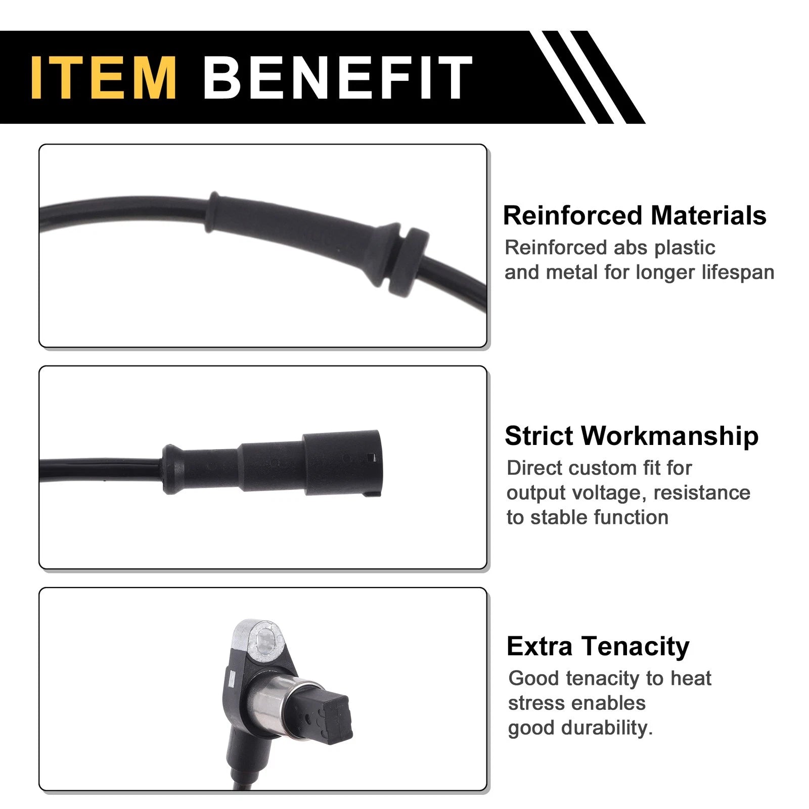 ABS Wheel Speed Sensor Front for Volkswagen Golf (1992–1995)