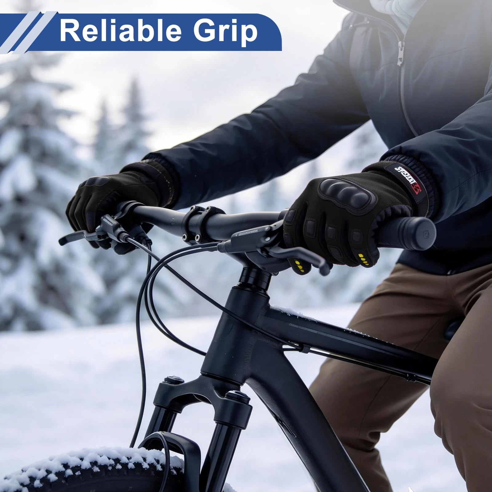 Cycling Finger Gloves for Mountain Biking Front Protection for Black (2010–2020)
