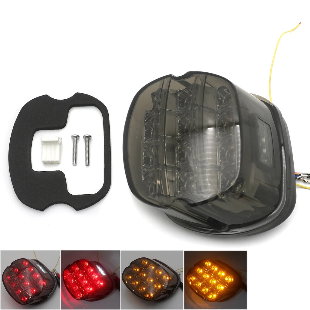 Smoked Layback LED Taillight for Harley Softail Electra Dyna (Year Range)