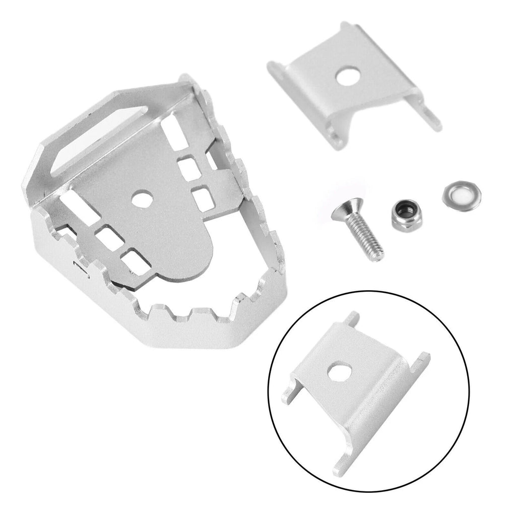 Extension Brake Foot Pedal Enlarger Pad CNC Silver for BMW F850GS F750GS (2008–2016)