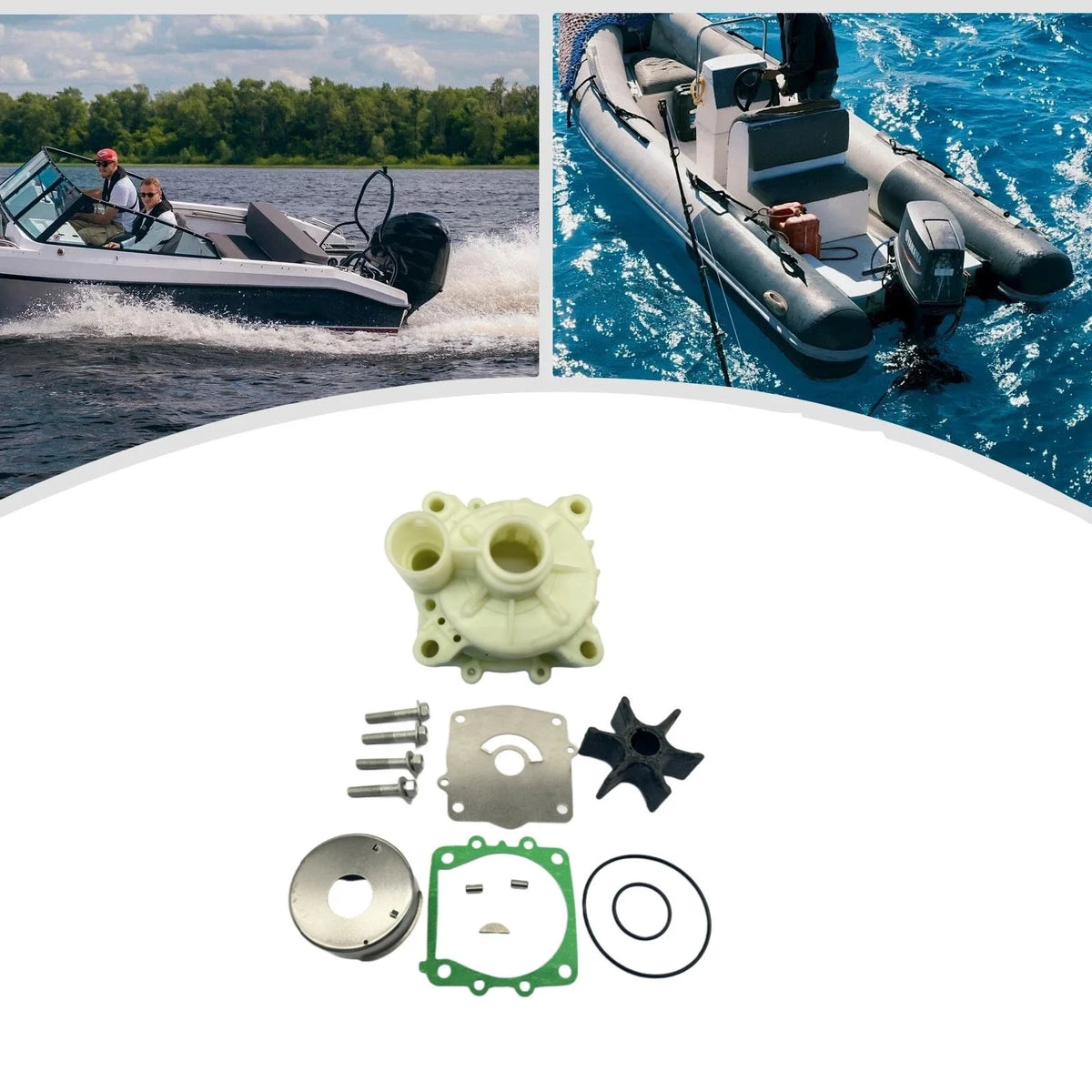 Outboard Water Pump Impeller Kit for Yamaha 150-300 HP (61A-W0078-00)