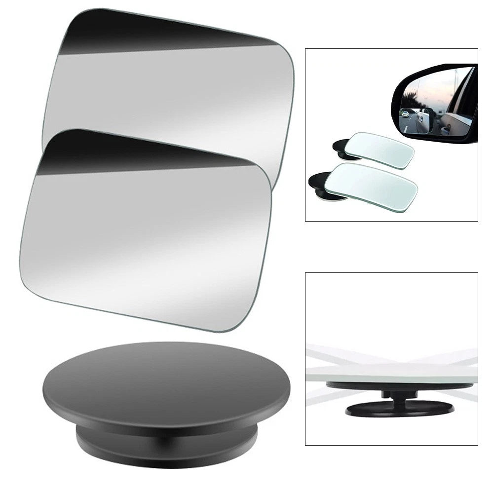 2 Pack Blind Spot Mirrors for Universal Fit (Convex Lens)