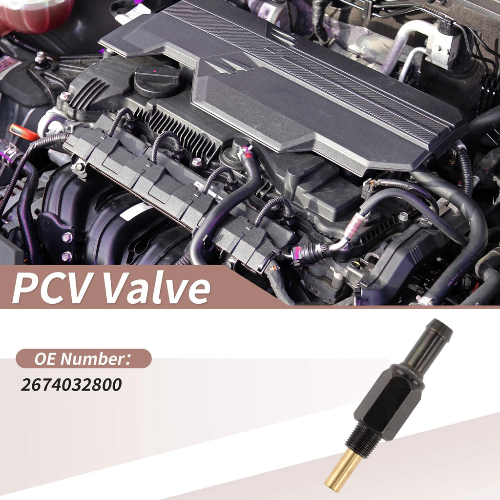 PCV Valve Replacement for Hyundai Accent (1995–2002) Plastic Metal Black