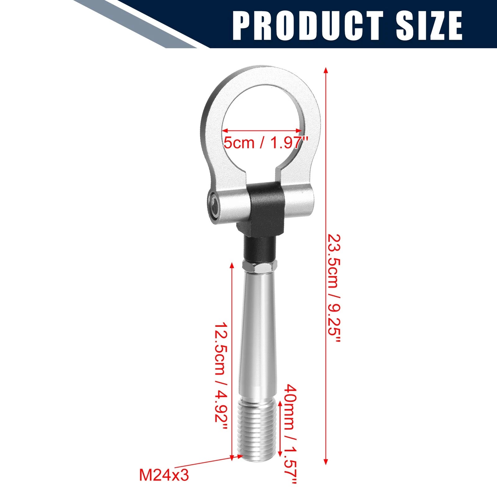 Front Rear Bumper Trailer Tow Hook Eye Screw for Nissan (2003–2024)