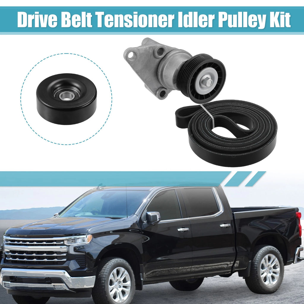 Drive Belt Tensioner Idler Pulley Assembly for Chevy Avalanche (2007–2013)