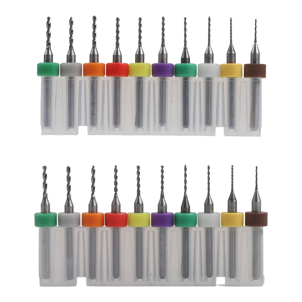 20PCS Carbide Drill Bits Set for PCB Circuit Board and Plastic Metal