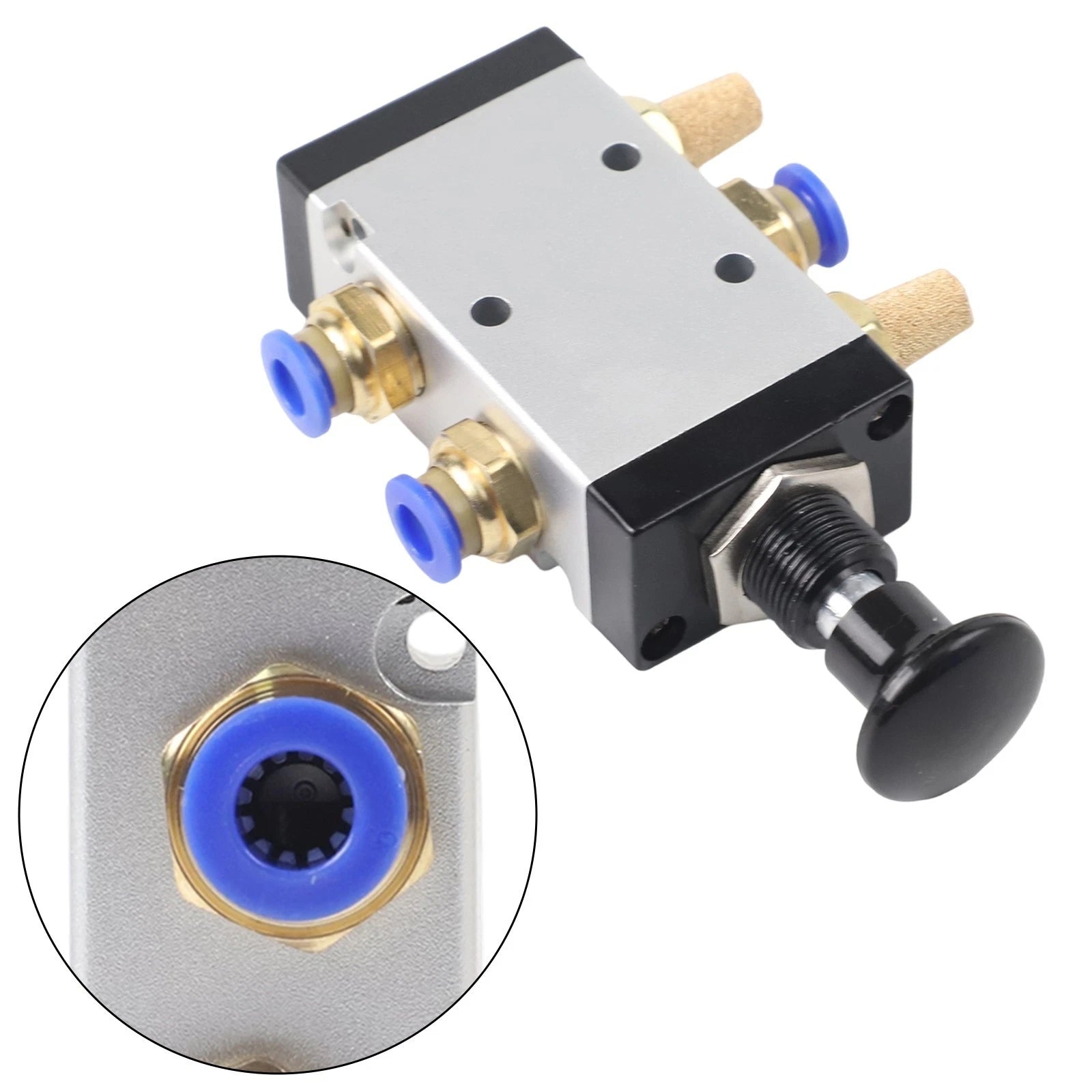 5-Way Pneumatic Air Valve for Hand Push Pull Control (4R210-08)