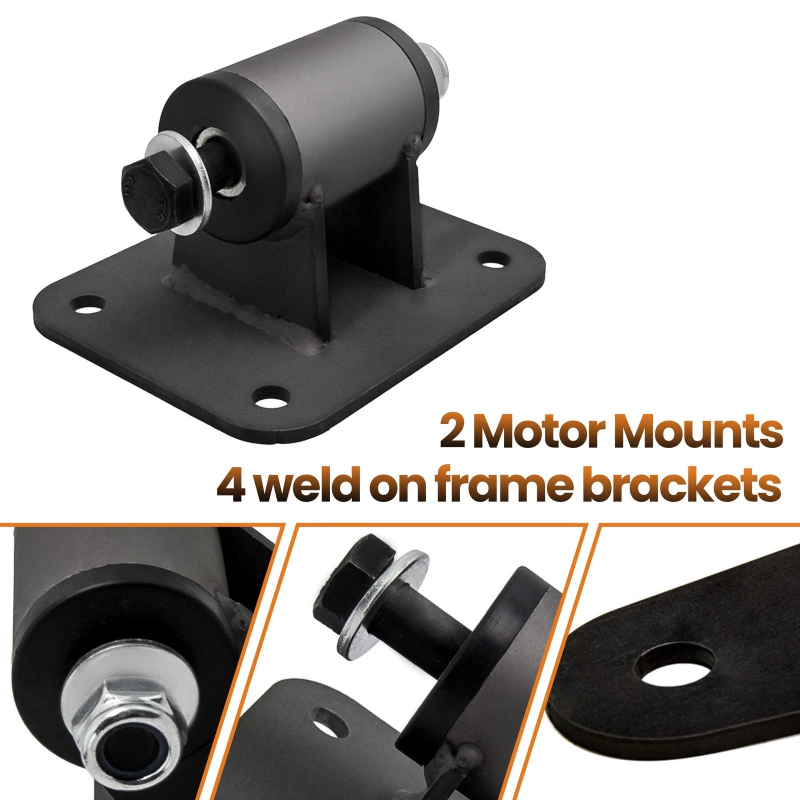2X Engine Motor Mount for Chevrolet Corvette LS1 LS2 LS3 LS6 LS7 (1997–2013)