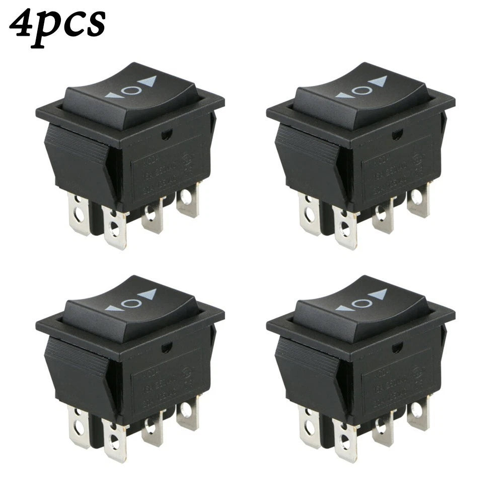 Rocker Switches 12V 6Pin Black Button Control Momentary (Universal)