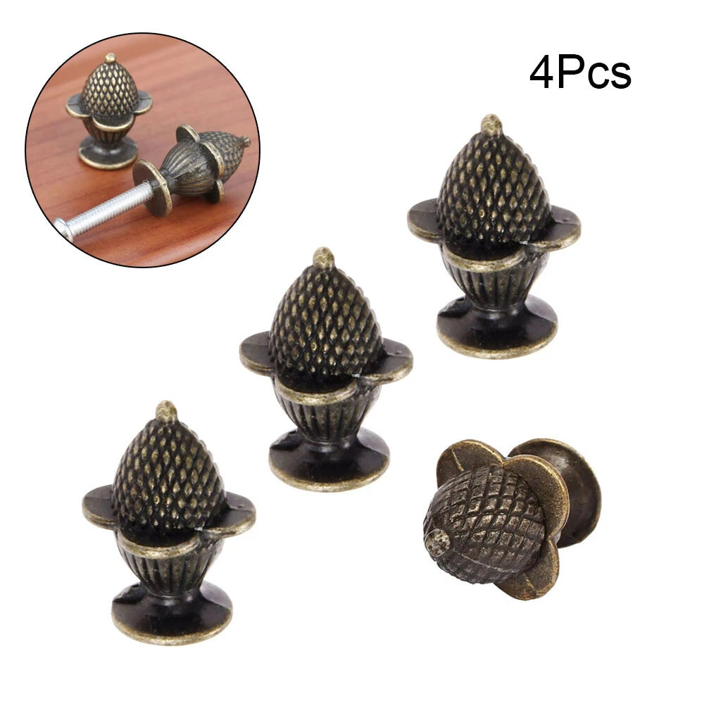 Set of 4 Strawberry Shape Drawer Pull Knobs for Cabinet Furniture Hardware