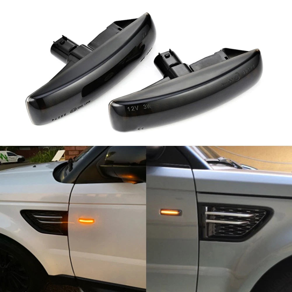2X LED Side Marker Light for Range Rover Sport Discovery LR3 LR4 LR2 (2006–2013)