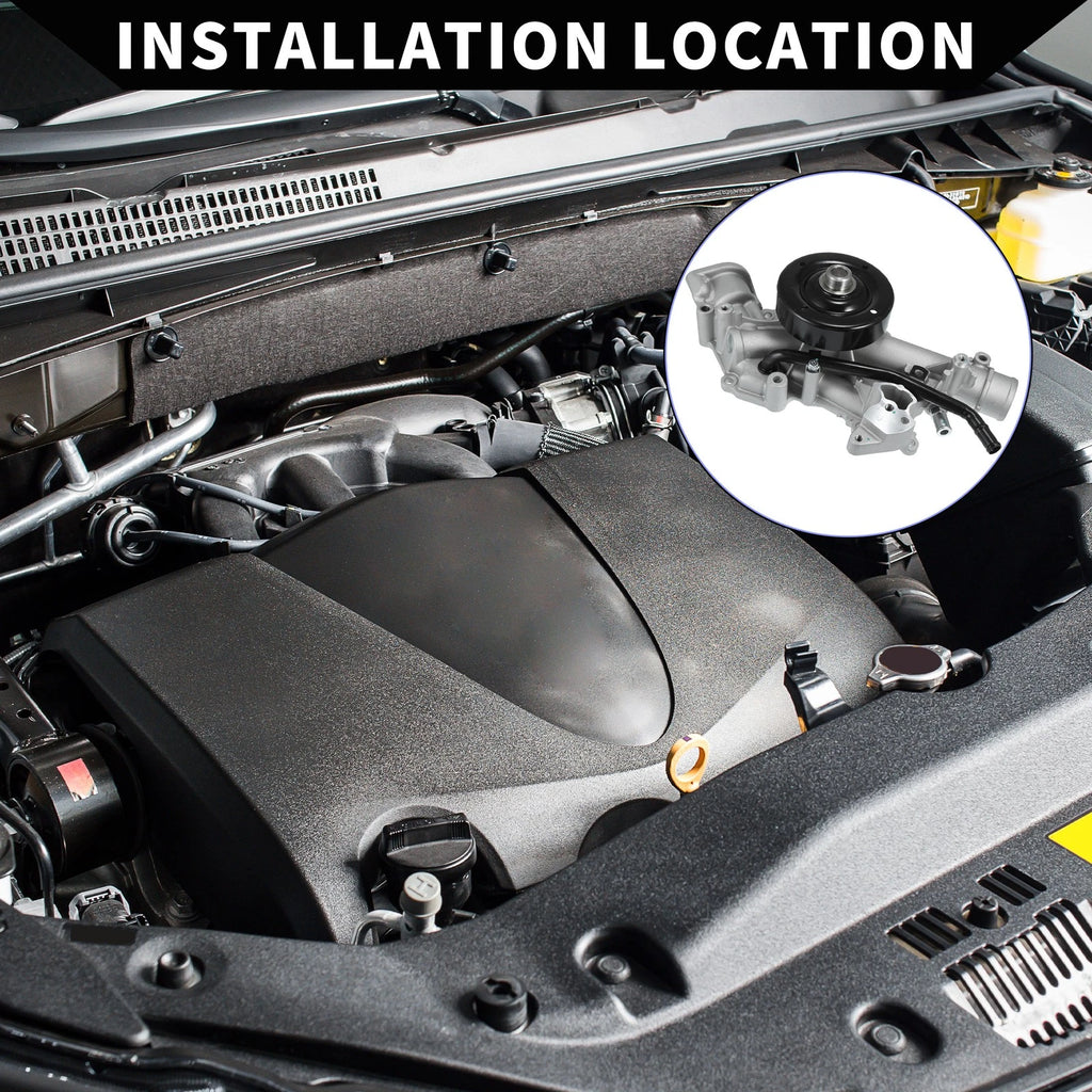 Water Pump Replacement with Rubber Band Kit for Chrysler Aspen (2007–2009)
