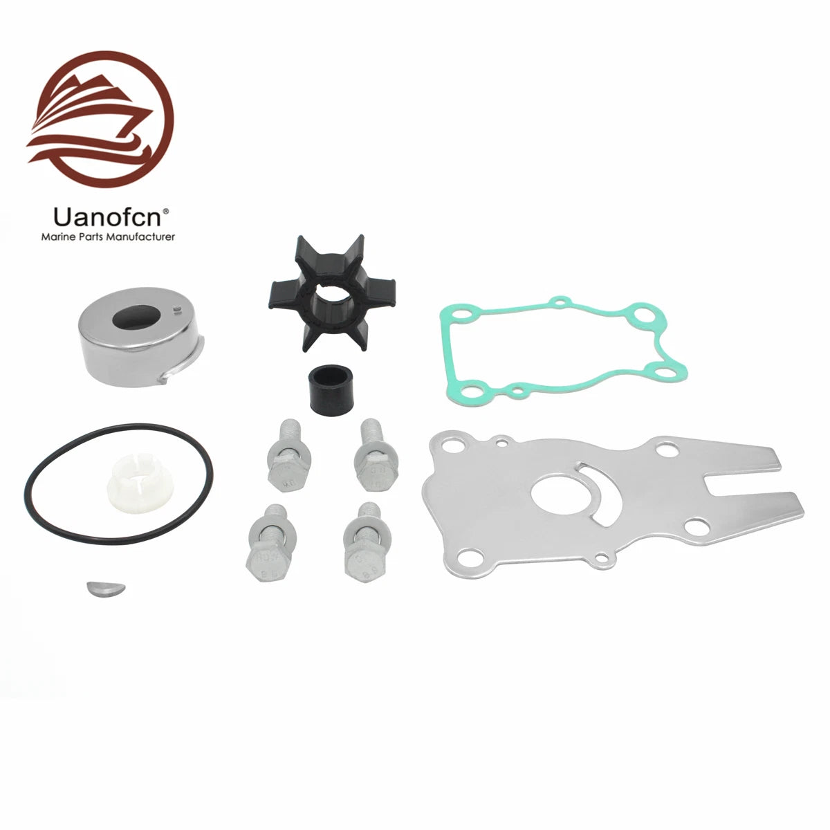 Water Pump Impeller Repair Kit for Yamaha F40/F50/F60 (63D-W0078-01-00)