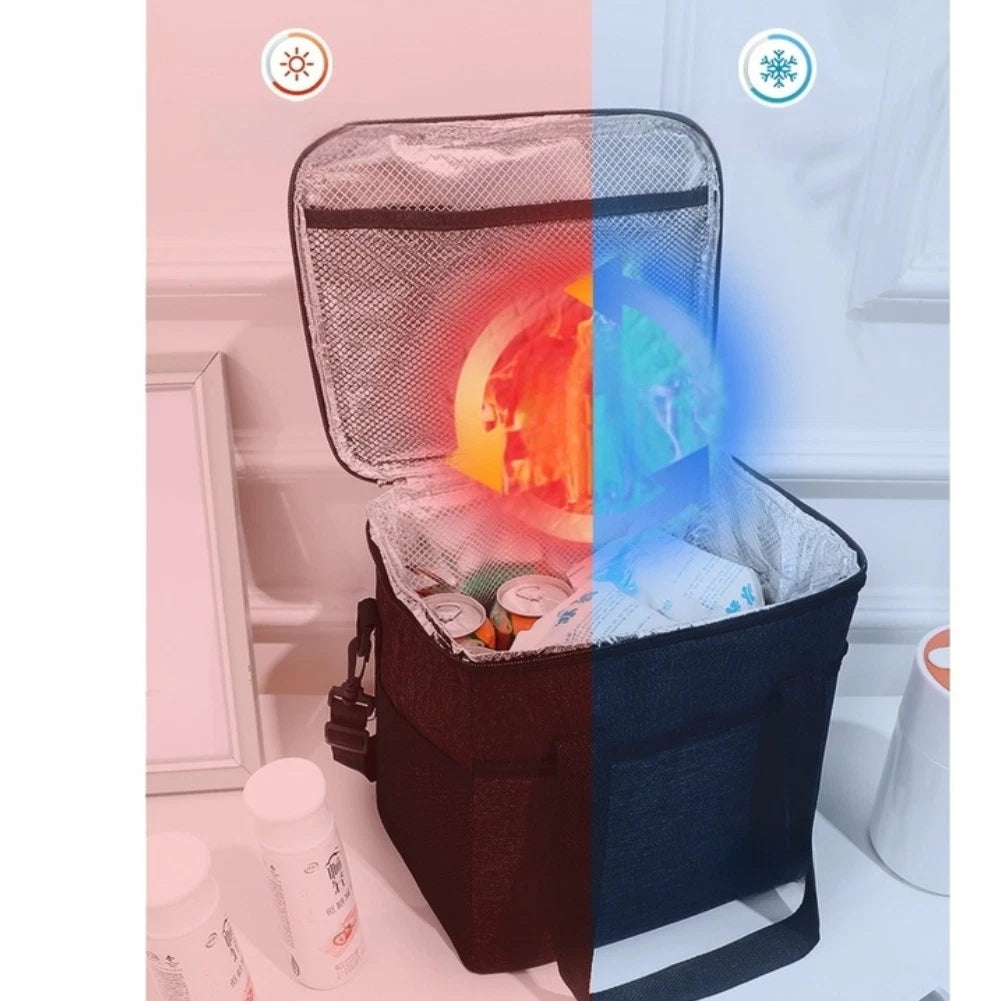 Temperature Controlled Insulated Lunch Bag with Compartments