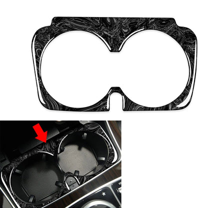 Marbling Water Cup Holder Cover Trim for Benz C GLC Class (2015–2021)