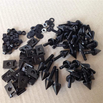 Black Spike Fairing Bolts Kit for Yamaha YZF R1 (2004–2006)