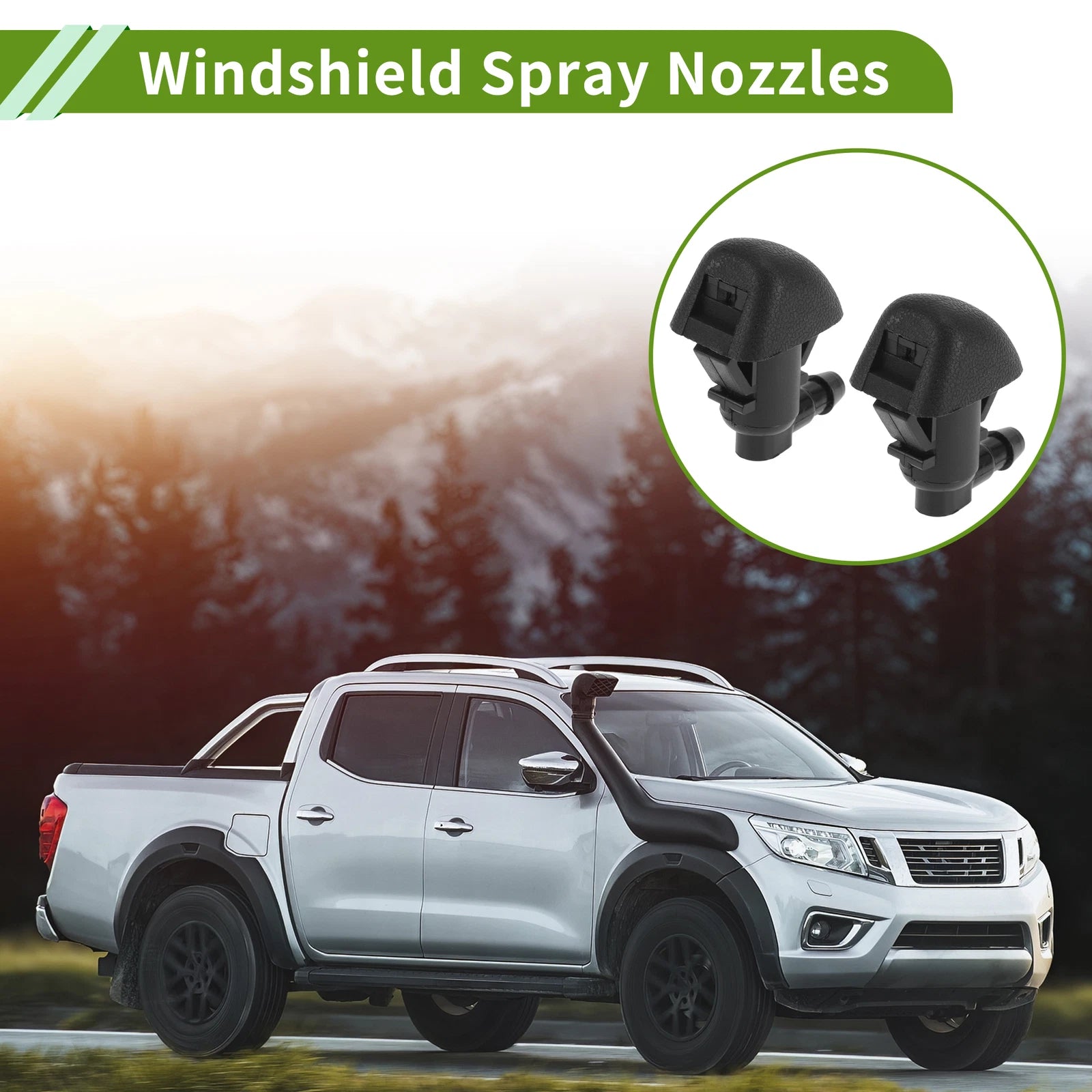 Windshield Washer Nozzle with Hose Connector for Honda