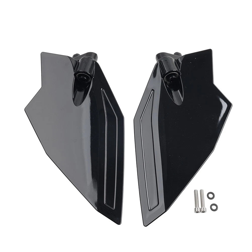 Black Adjustable Upper Wind Deflectors for Honda Goldwing GL1800 (2001–2010)