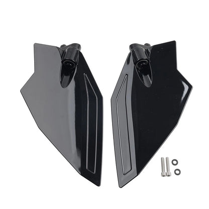 Black Adjustable Upper Wind Deflectors for Honda Goldwing GL1800 (2001–2010)